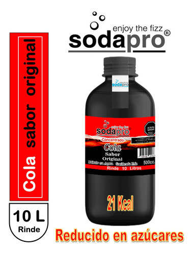 Sodapro Jarabe Concentrado Sabor Cola Original Bot. X 500cc. 1