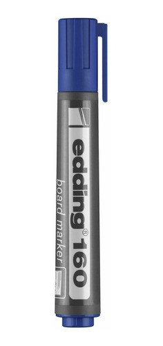 Kit Marcadores P/ Pizarra Blanca Edding 160 Caja X10 Azul 0