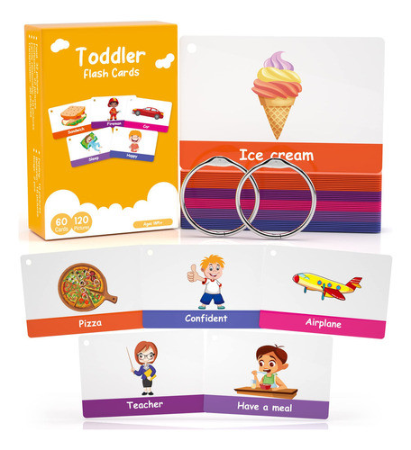 60 Tarjetas, 120 Imágenes, Tarjetas Didácticas Para Niño. 0