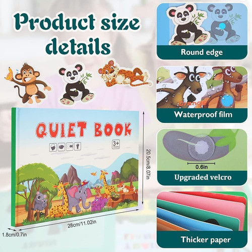 Livro De Adesivos De Jogo Toy Paste Matching Para Crianças- 1