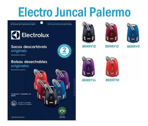 Pack De Bolsas De Aspiradora Electrolux Ber14 - Palermo 1