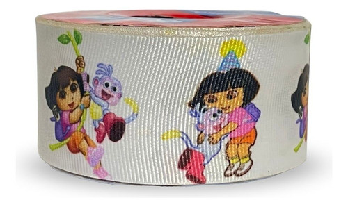 Fita De Gorgurão Estampada 38mm Bela Fita Nº9 - Dora 1