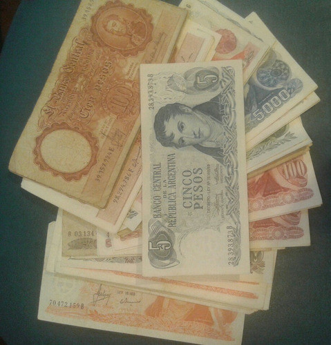 5 Pesos Belgrano Billete Bcra Ley 18188 Argentina 0