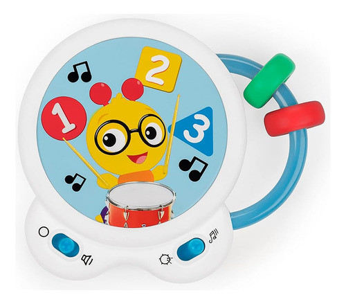 Baby Einstein Tiny Tempo Musical Toy Drum, Edades 3+ Meses, 0