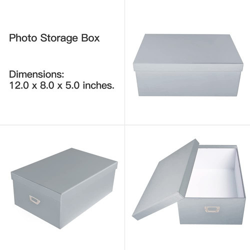 Caja Organizadora De Fotos Con Separadores De Plastico 1