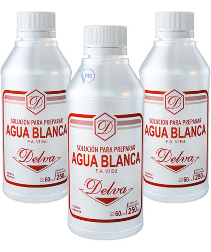 Agua Blanca De Codex Delva Antiseptica 60ml Rinde 250ml X3un 0