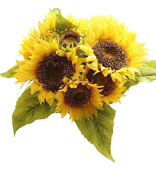 Girasoles De Sinsina Ramo De Flores Artificiales Para Decora 0