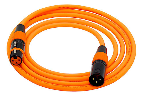 Juego Cable Canon Canon Low Noise 99,99% Ofc Naranja Hamc 1