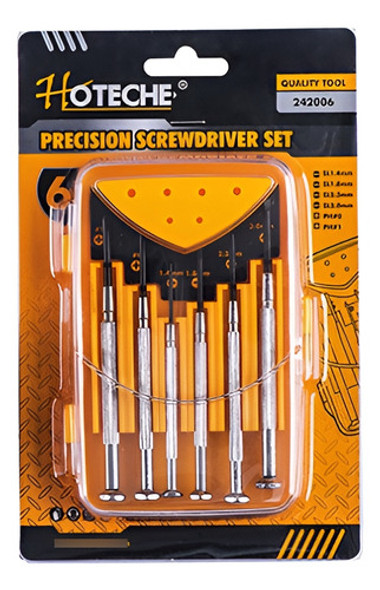 Juego Destornilladores Precisión Set 6 Piezas Ph Sl Hoteche 0