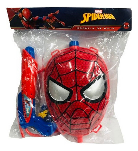 Pistola Lanza Agua Con Mochila Spiderman New Ar1 8549 Ellobo 1