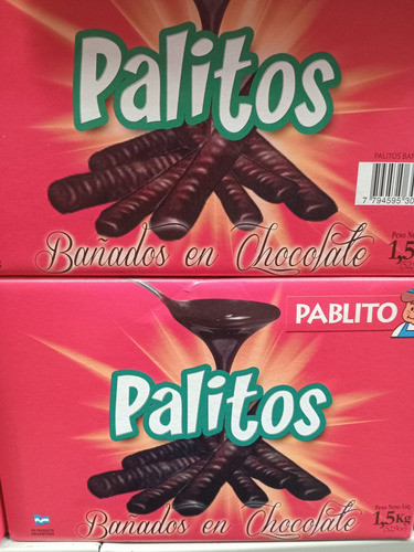 Caja De Palitos Bañados A Granel X 1.5 Kgs Pablito 1