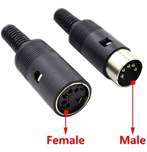 Adaptador Din Hembra Y Macho Para Audio Av 1