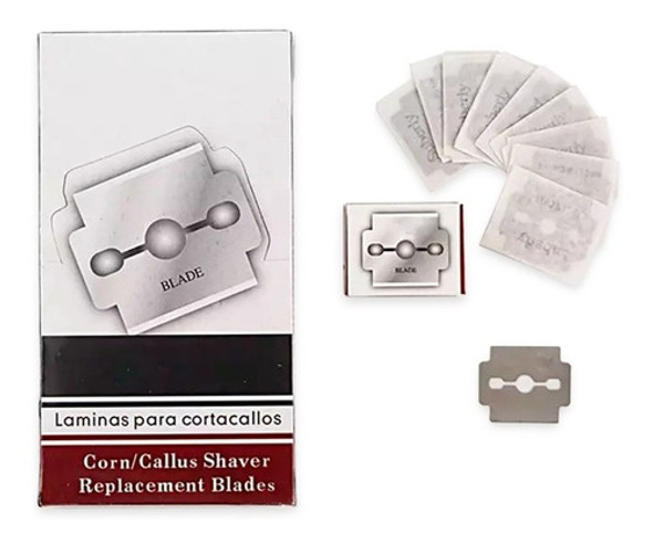 X100 Hoja Saca Callos Repuesto Doble Filo Platinum  Superly 0