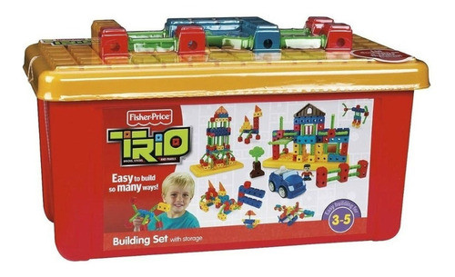 Fisher Price Trio Building Sistem Bloques Didacticos 100 Pcs 0