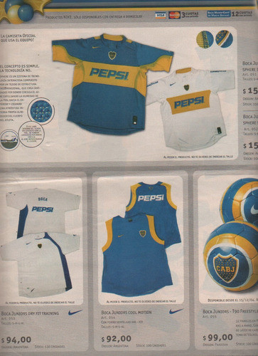 Catalogo Boca Juniors - Productos Para Las Fiestas Año 2004 1