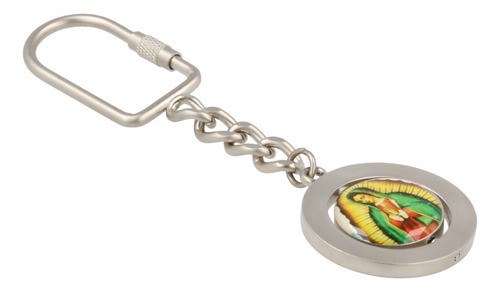 Llavero Virgen Guadalupe San Cristobal Giratorio Italy 0