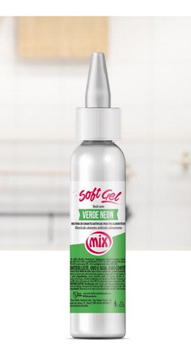Colorante Soft Gel 25 Gr. Verde Neon Para Repostería 0
