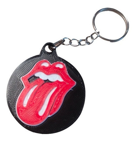 Llavero Banda Logo Rolling Stones 3d Pla Pixelados_ 0