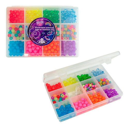 Kit Bijou Cajita Infantil Para Armar Pulseras Collares Perla 0