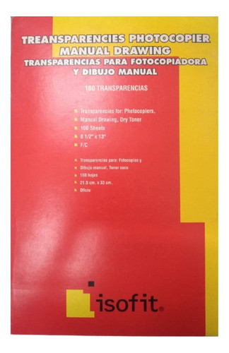 Papel De Calcar, Transp. Isofit Oficio. Caja X 100 Hjs. 0