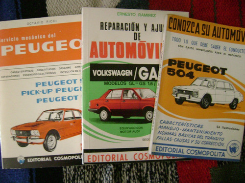 Lote Por 3. Servicio Mecanico. Reparacion Y Ajuste- Peugeot 1