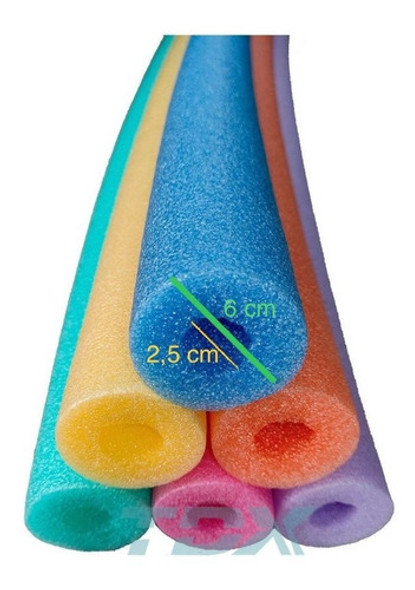 Kit 10 Boias Espaguete Flutuador Piscina Natação Hidro 1