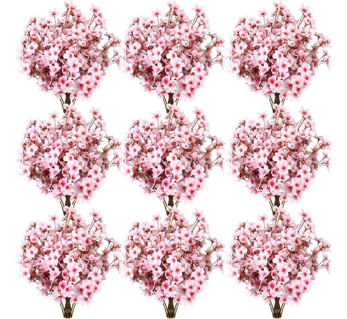 Geosar 16 Piezas Flores Artificiales Cerezo 16.0 In, Flores 0