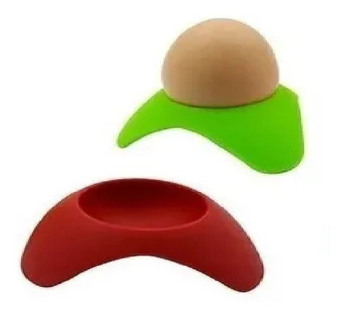 Set X 3 Porta Huevo Hervido Silicona Posa Cocina Caballito 1