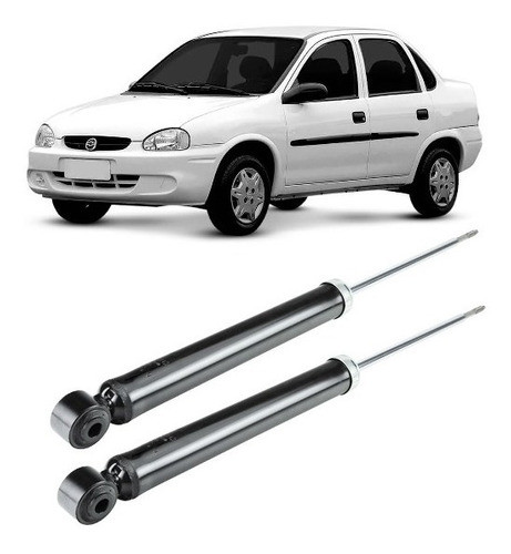 Par Amortecedor Traseiro Corsa Classic 2000 2001 2002 2003 2004 2005 2006 2007 2008 2009 2010 1