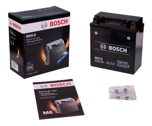 Bateria Moto Bosch Bb5lb Yb5l-b Mondial Ld 110 Hmax 1