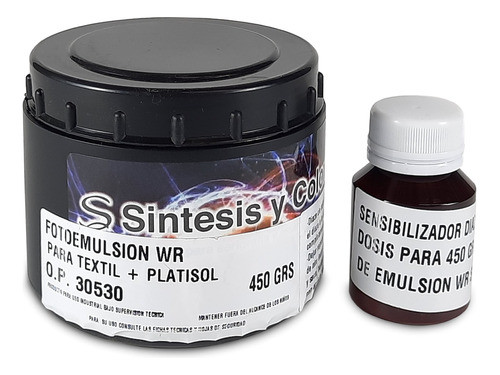 Emulsion  Plastisol Y Acuosa  Diazo X 450gr Serigrafia Syc 0