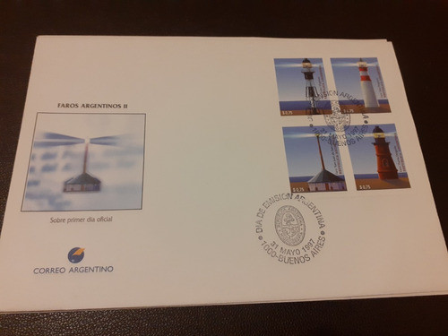 Lote 3 Sobres Grandes Primer Día Argentina. Año 1997 0