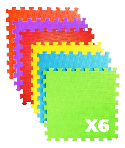 Piso Goma Eva Encastrable 50cm X 50cm X 8mm Bebe Niño El Rey 0