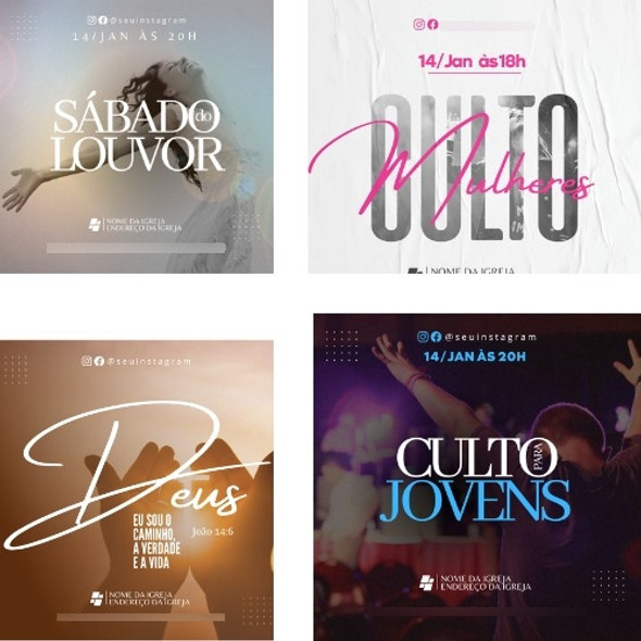 Templates Canva Gospel Editável Enviamos Por Email 0