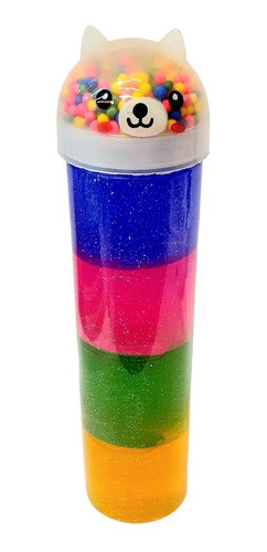 Tubo De Slime 4 Colores Con Brillantina Peso Neto 420grs. 0