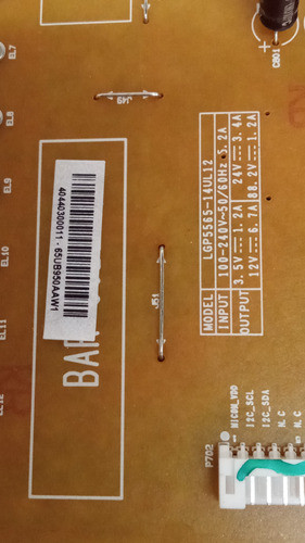 Fuente Lgp5565-14ul12, 65ub9500-ua, 65ub9800-ua Pl301 1