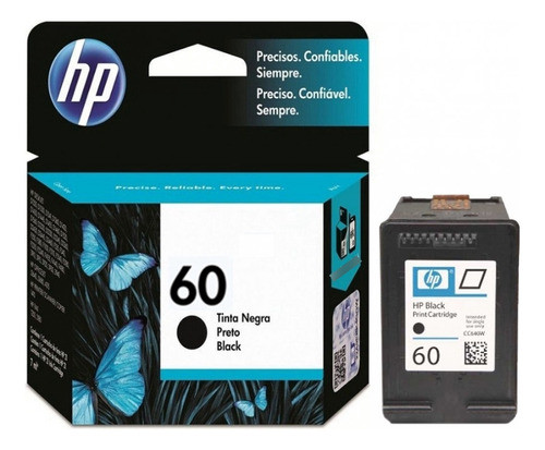 Kit Cartuchos Hp 60 Color + 60 Preto Comum 1