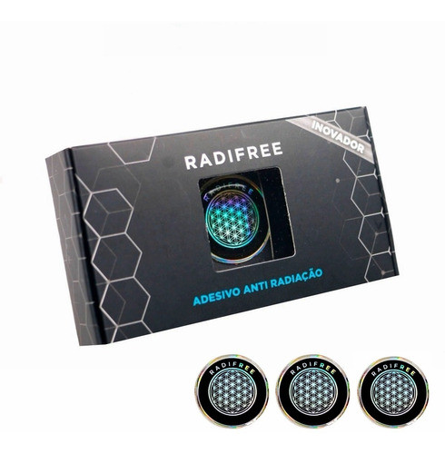 Kit 3 Adesivos Bloqueador Radiação Celular Radifree Therapy 0