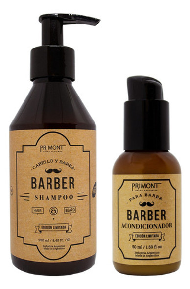 Primont Barber Shampoo Pelo Barba + Acondicionador Local 0