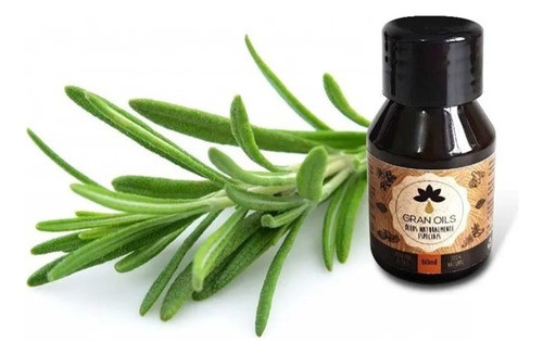 Kit 2 Óleos Vegetais Alecrim 60ml - Gran Oils - 100% Puros 1