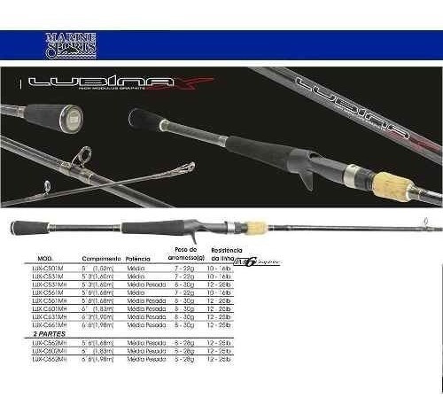 Caña Marine Sport Lubina X Im6 Mh 12-25 Llbs 1.83 Mt 1 Tramo 0