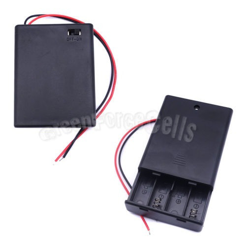 10 Piezas 4 Aaa 3a 1.5v Batería Titular Estuche Caja Con Int 1