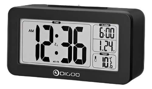 Digoo Digital Lcd Termómetro Sensible Escritorio Despertador 0