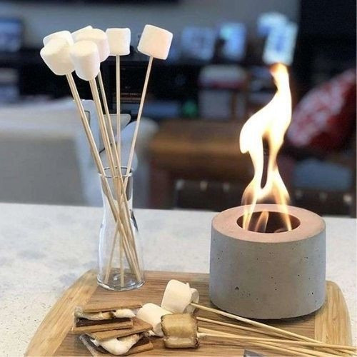 Aquecedor Fondue Lareira Concreto Inverno Ecologico Á Alcool 0