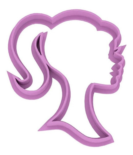 Cortante Galletitas Barbie Impreso En 3d Detta3d 0