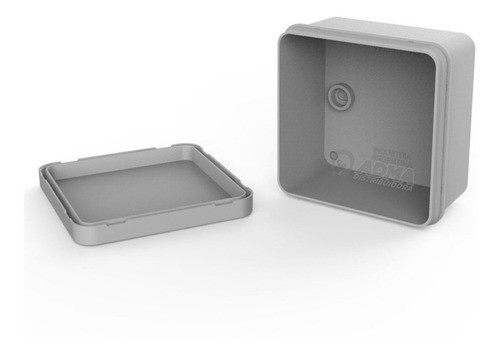 Caja Pase Derivacion Cuadrada 8x8x4.5 Genrod Pack X10 1