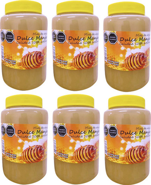 Miel Pura 100% Abeja Dulce Manjar Frasco 6 Unidades X 1kg 0
