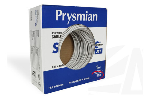 Cable 1mm Unipolar Superastic Prysmian X50 Metros. 0