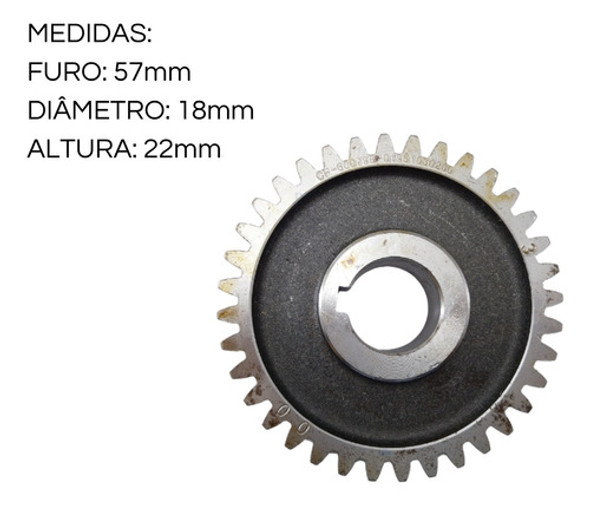 Engrenagem De Partida P/ Motor Bfde 22.0cv Radiador 1195cc 1