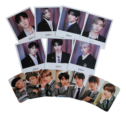 Set Combo Fotos Enhypen Polaroids + Photocards Kpop Fan Made 0